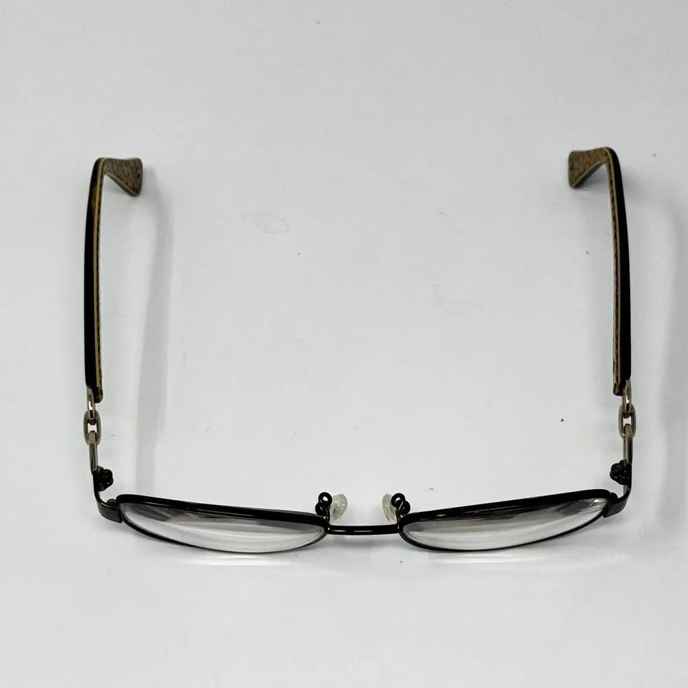 Coach Faina HC5054 9187 Satin Brown Tortoise Eyeglass Frames 49-17-135 (B)